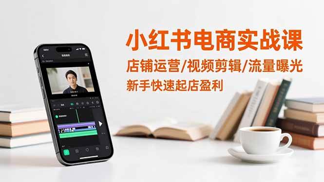 （16536期）小红书电商实战课：店铺运营/视频剪辑/流量曝光，新手快速起店盈利-3YVIP资源库