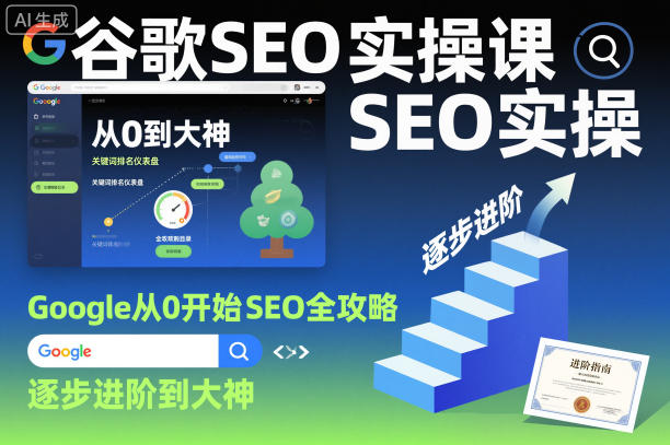 谷歌SEO实操课，Google从0开始SEO全攻略，逐步进阶到大神-3YVIP资源库