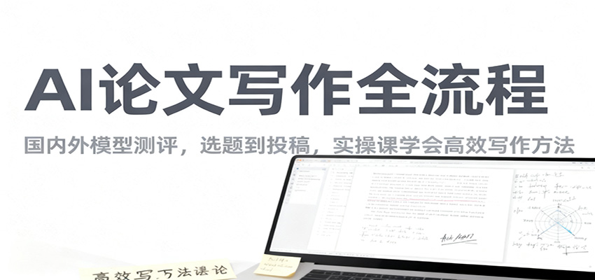 AI论文写作全流程，国内外模型测评，选题到投稿，实操课学高效写作方法-3YVIP资源库